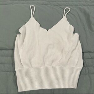 White knit top from the 2000s